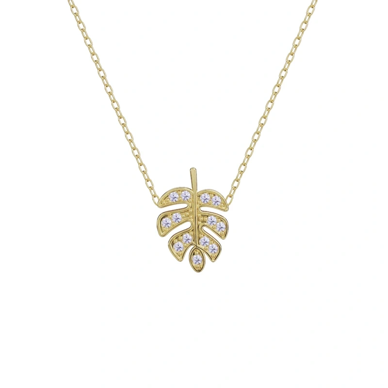 گردنبند طلا 18 عیار زنانه گلدم مدل PE211049